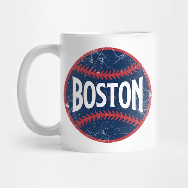 Boston Retro Baseball - White by KFig21